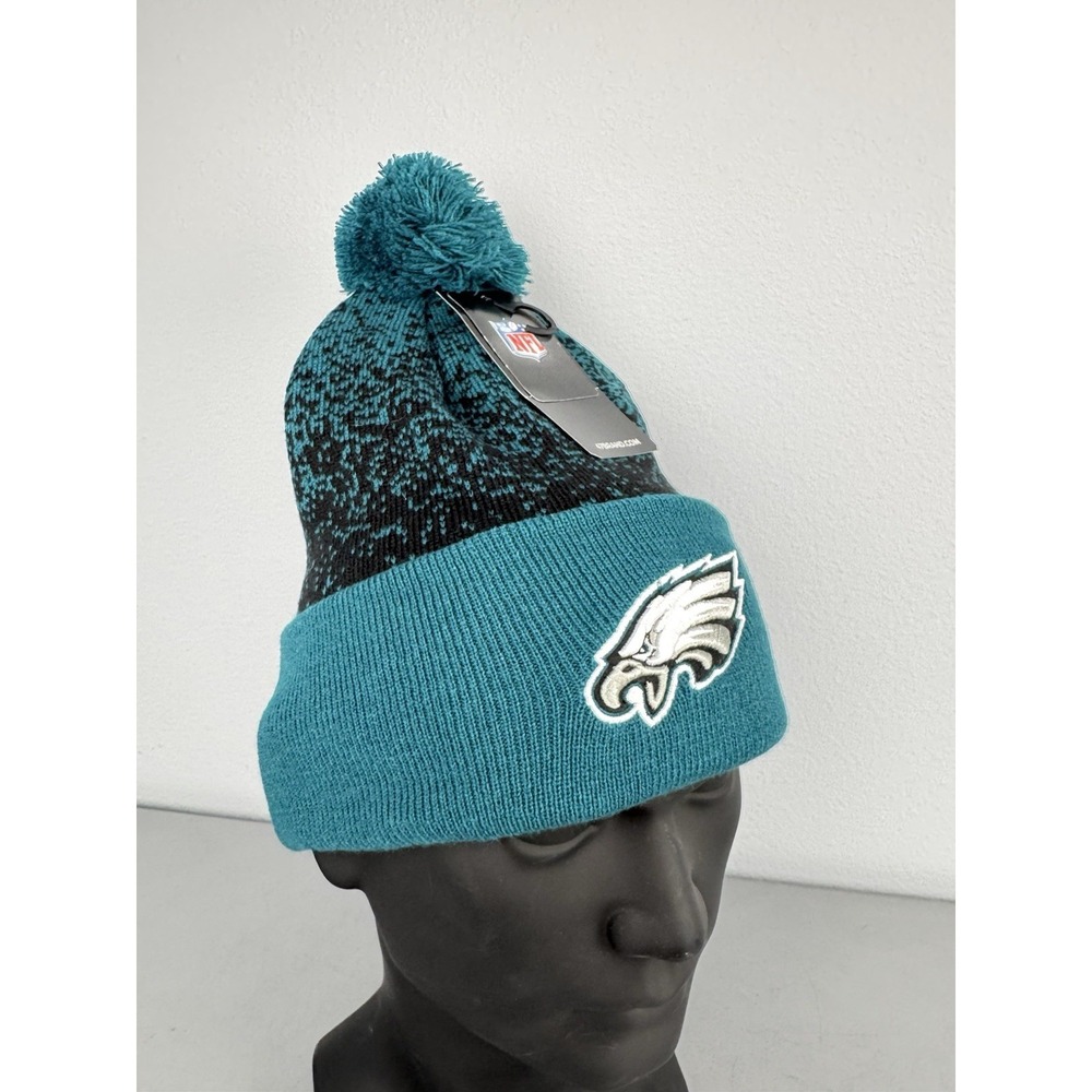 Philadelphia Eagles 47 Brand Cuff Knit Beanie Hat Cap Fizzle Patch Green NFL NWT